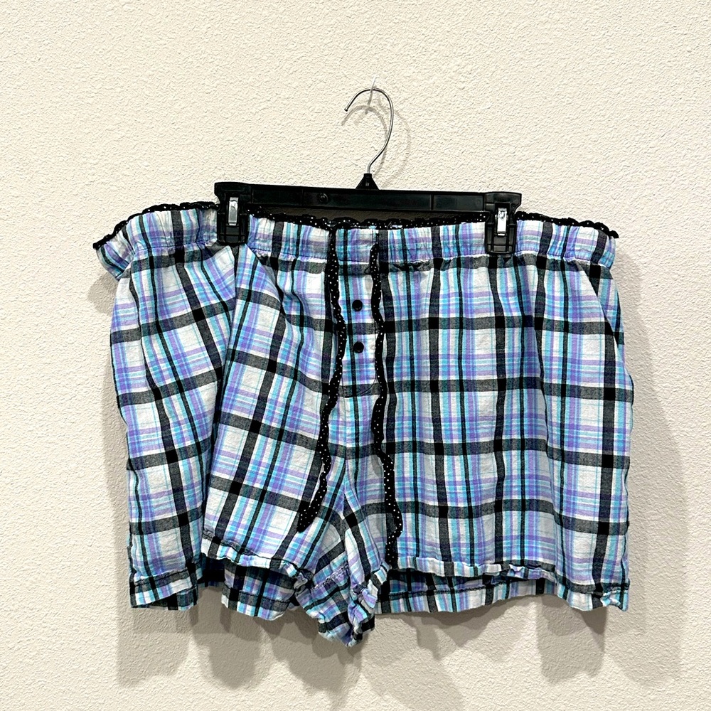 Faded Glory Pajama Shorts, 3X.